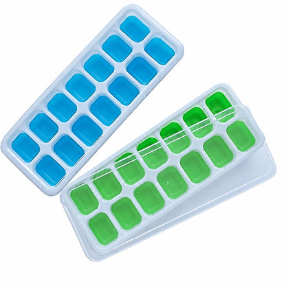 Set de 2 cubeteras con tapa · 28 espacios para hielo — P2