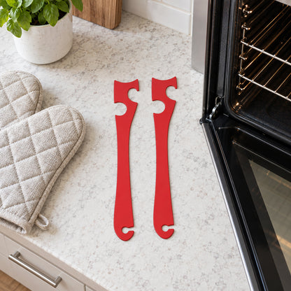 Set de 2 ganchos largos para rejilla de horno — P1